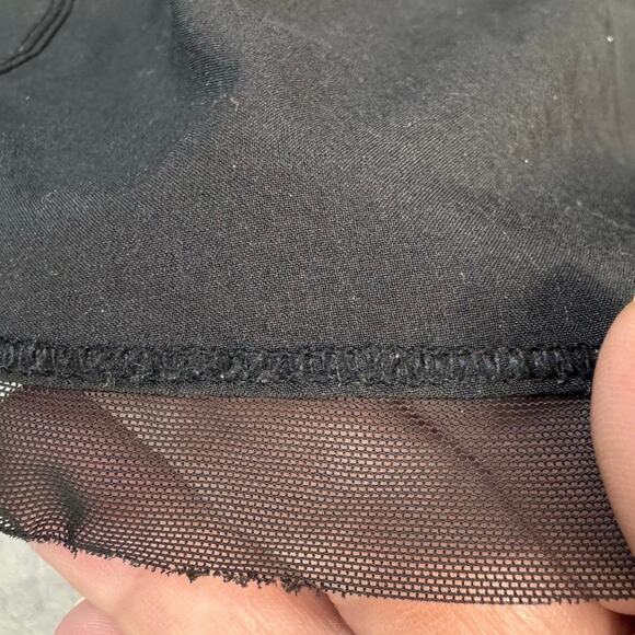 Lululemon Black Anew Running Shorts Womens Sz 4 Elastic Waist Mesh Trim Mid Rise - Picture 8 of 8